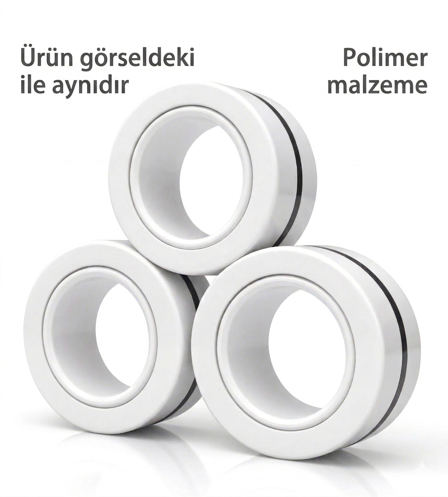 OrbitRings - Premium Manyetik Stres Yüzükleri (3'lü Set)