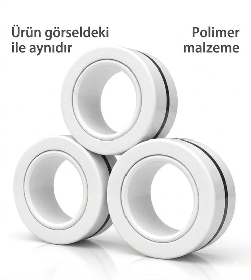 OrbitRings - Premium Manyetik Stres Yüzükleri (3'lü Set)