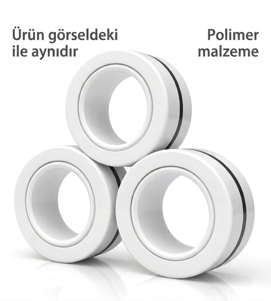 OrbitRings - Premium Manyetik Stres Yüzükleri (3'lü Set)